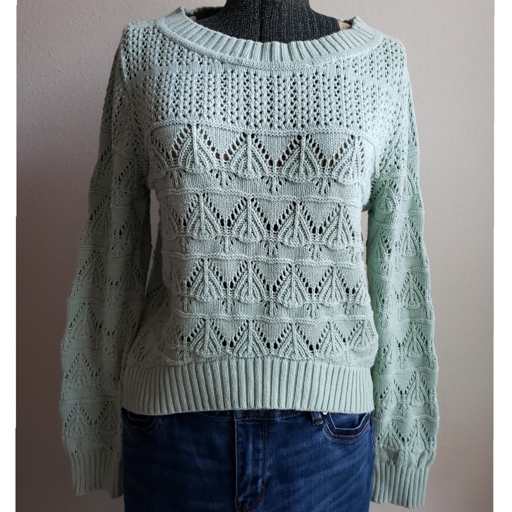 Hazel Open Knit High-Low Sweater